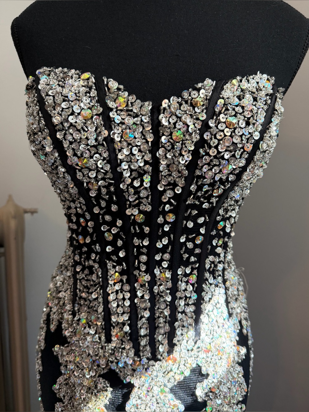 Jovani 5908 Embellished Strapless Dress - Picture 3 of 8
